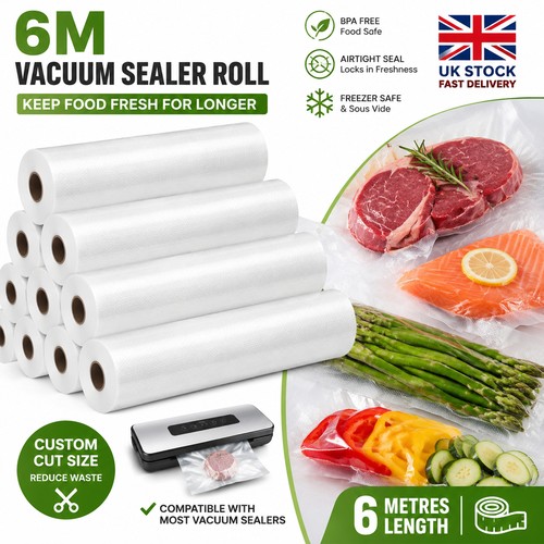 Food vacuum sealer rolls - vacuum, bags