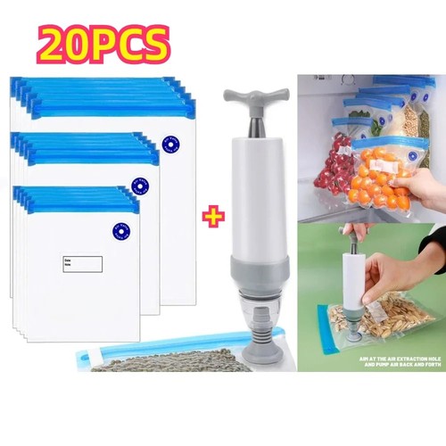Reusable vacuum seal bags - vacuum, with