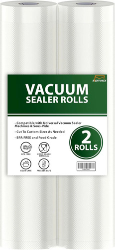 Textured vacuum sealer rolls - vacuum,