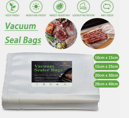 Textured vacuum sealer - sealer, bags
